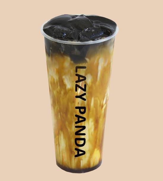 Brown Sugar Herbal Jelly Latte （黑糖仙草冻挂奶）